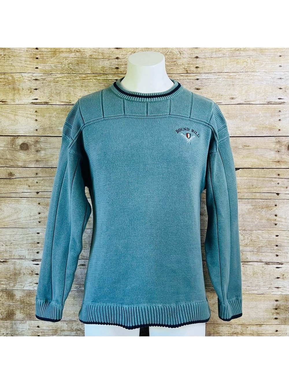 Round Hill Gear For Sports Men's Vintage Crew Neck Sweater Large